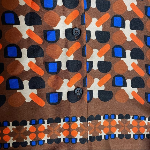 Zara Multicolor Geometric Blouse - Picture 6 of 13